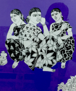 Laxman Aelay Untitled 01 2015 Mixed Media on Canvas 53 x 53 cm SGD 750