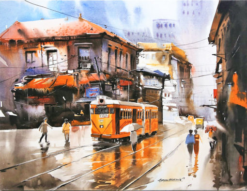 Cityscapes 2 Arpan Bhowmik Acrylic on Canvas 76 x 100 cm 2015