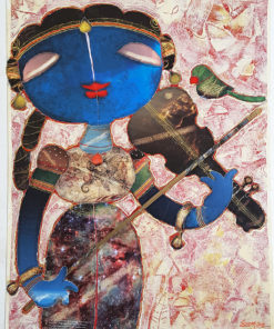 G.Subramanian The Violinist Mixed Media 61 cm 46 cm 2018
