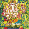 M. Suriyamoorthy Omnipresent Ganesha 1981 Mixed media on canvas 85 x 150 cm SGD 7800