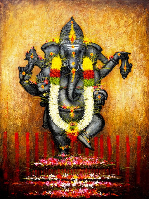 Sivabalan Ganesha 02 Acrylic on canvas 122 x 91 cm SGD 4394