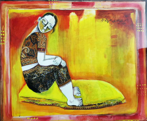 Gnana. P Joy of Life 4 2020 Mixed media on canvas 100 x 120 cm SGD 7500