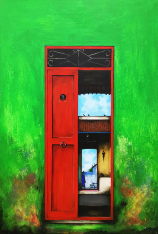 K. R. Santhana Krishnan 2019 Acrylic on canvas 99x139 cm SGD 3500