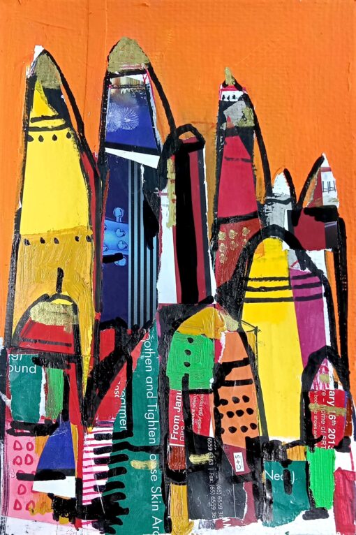 05. P. Gnana Cityscape Mixed media on paper 15 x 21 cm SGD 280 FILE 11