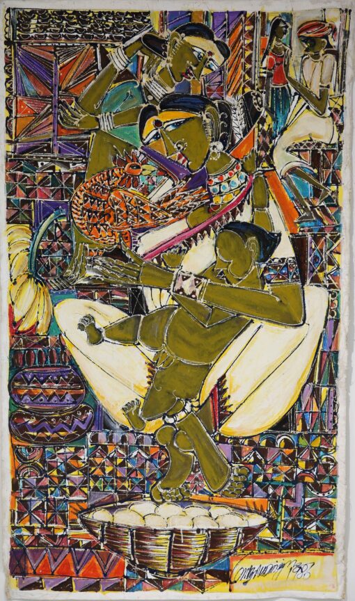 M Suriyamoorthy 150 x 83 cm Oil on canvas price on request 1986 2 11zon