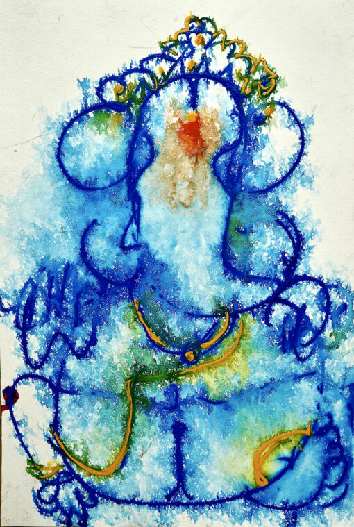 N S Manoharan 38 x 56 cm watercolour and ink on paper 2021 DSC01771