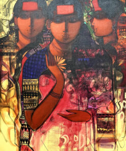 Gnani Arts Gallery Sachin Sagare Eternal Feminine Series Acrylic on canvas 120x90 cm 2022 SGD 3300